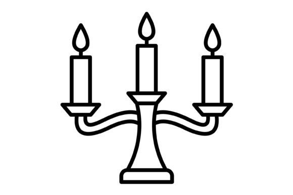 Candle Outline Icon: A Versatile Vector for Modern Design