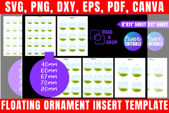 Customize Floating Ornament Inserts in Canva