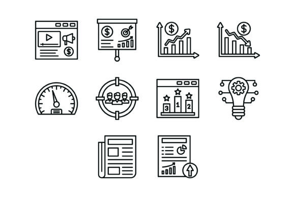 Essential Marketing & SEO Icons: Your 10-Piece Visual Toolkit