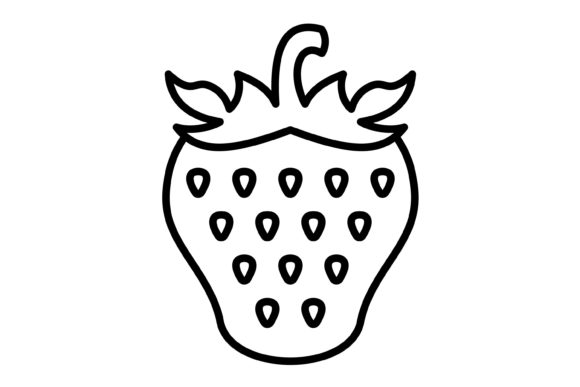 The Strawberry Outline Icon: A Fresh Take on Modern Design Assets
