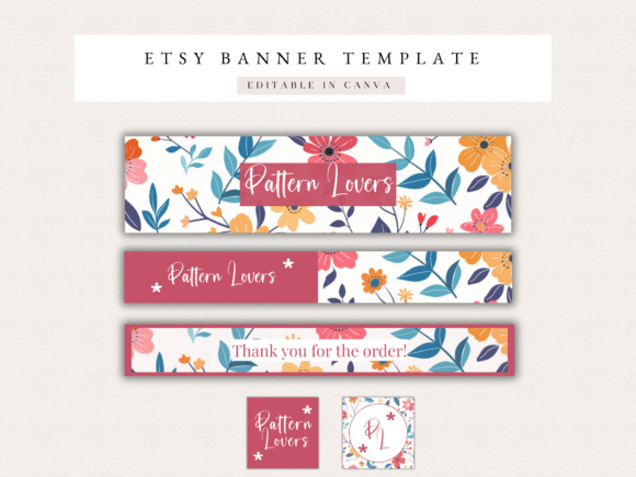 Transform Your Etsy Storefront with a Floral Banner Kit